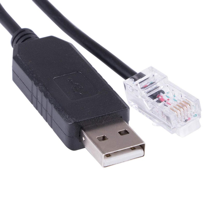 Suamdoen SRNE ML2430 Solar Charger Cable MPPT Solar Charger Controller USB RS232 Serial 6P6C Converter Adapter Cable 6ft with FT231XS Chipset Support for Win 7/8/10/XP/Android/Mac/Linux/etc - Image 1
